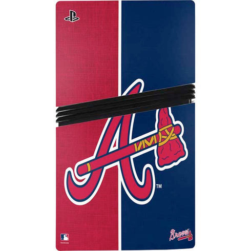 MLB Atlanta Braves Split PS5 Pro Disk Bundle  Skin